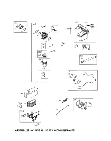 Carburetor/fuel tank