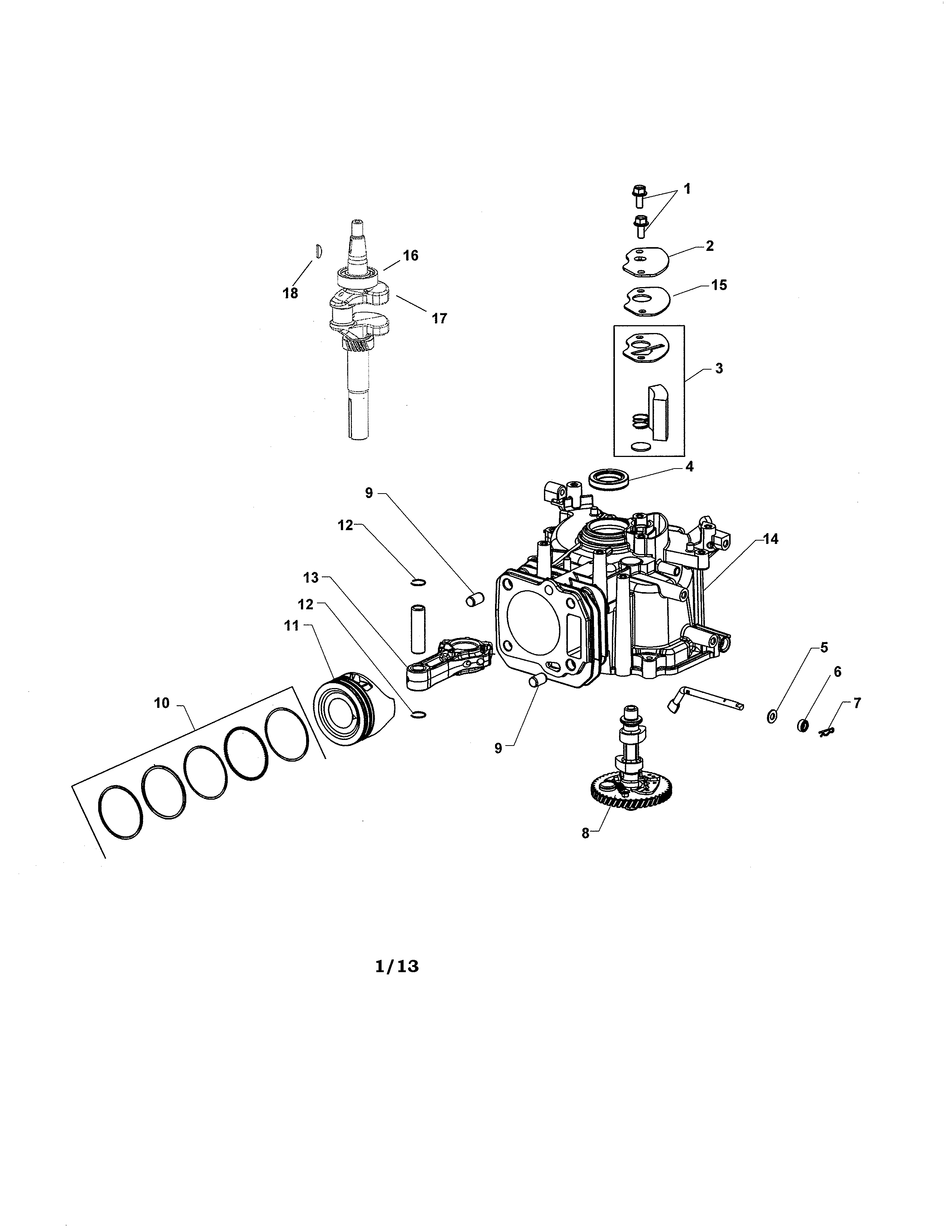 Crankshaft/crankcase