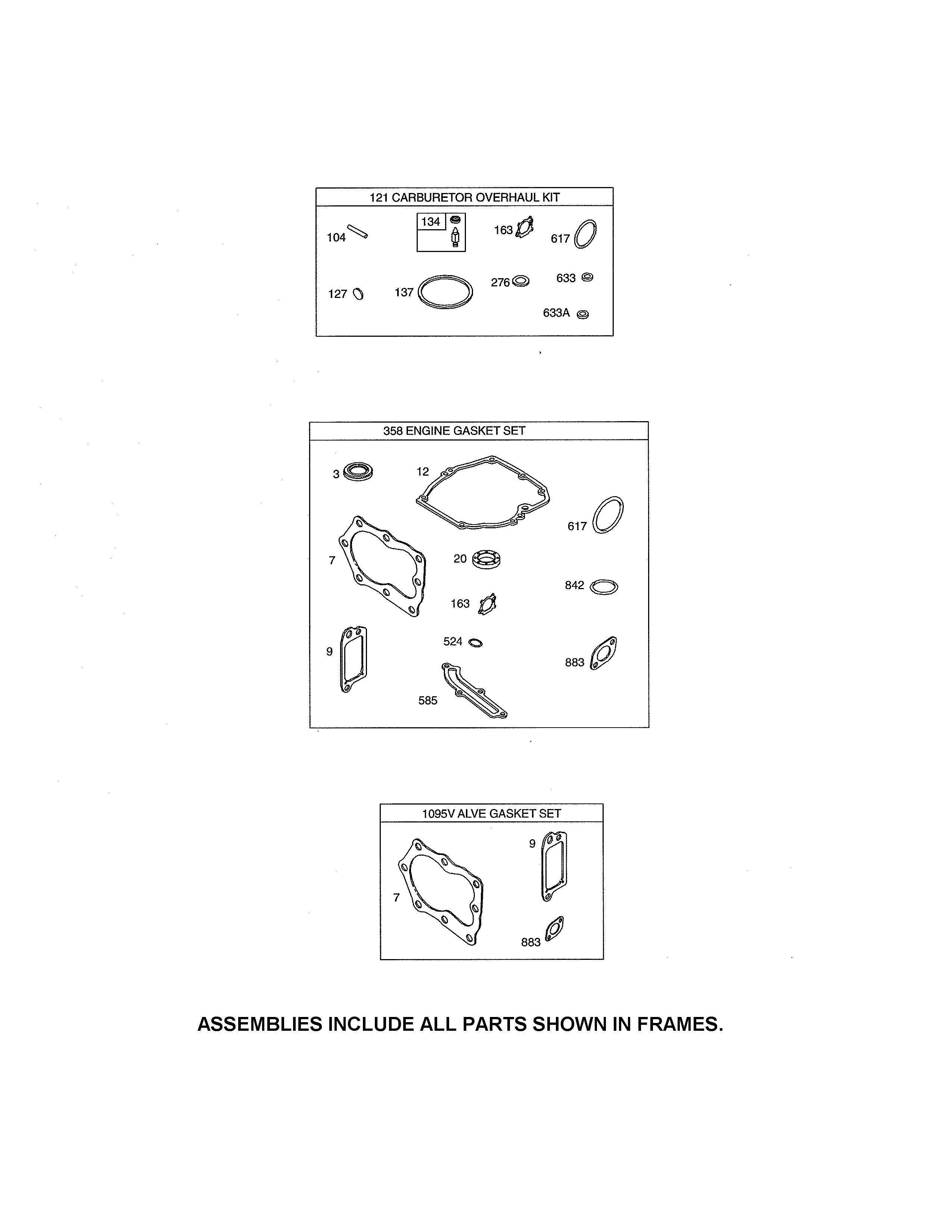 Gasket sets