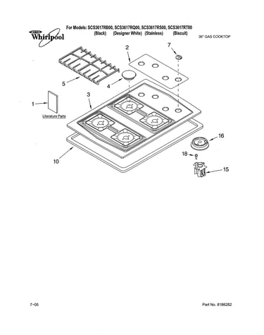 Cooktop/burner/grate