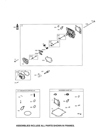 Head cylinder/gasket sets