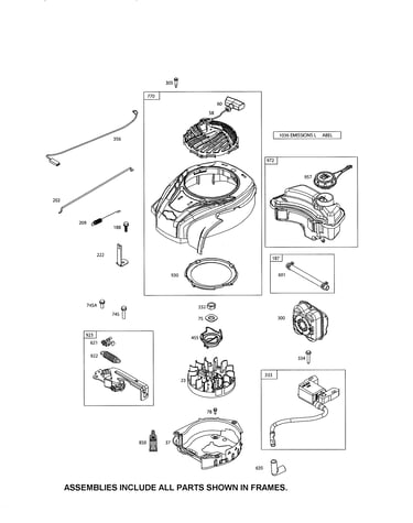 Blower housing/fuel tank