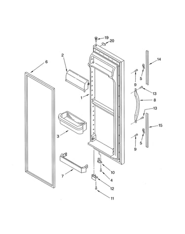Refrigerator door
