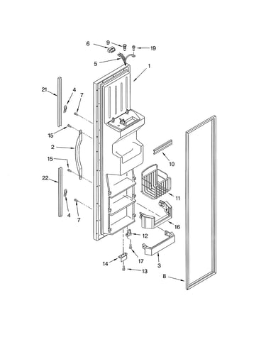 Freezer door