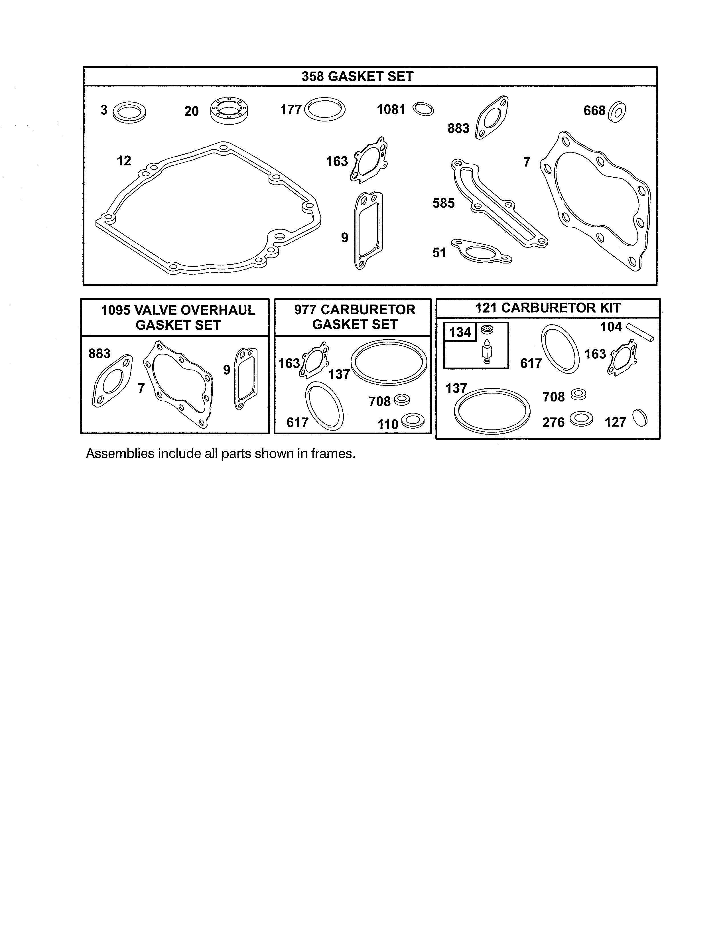 Gasket sets