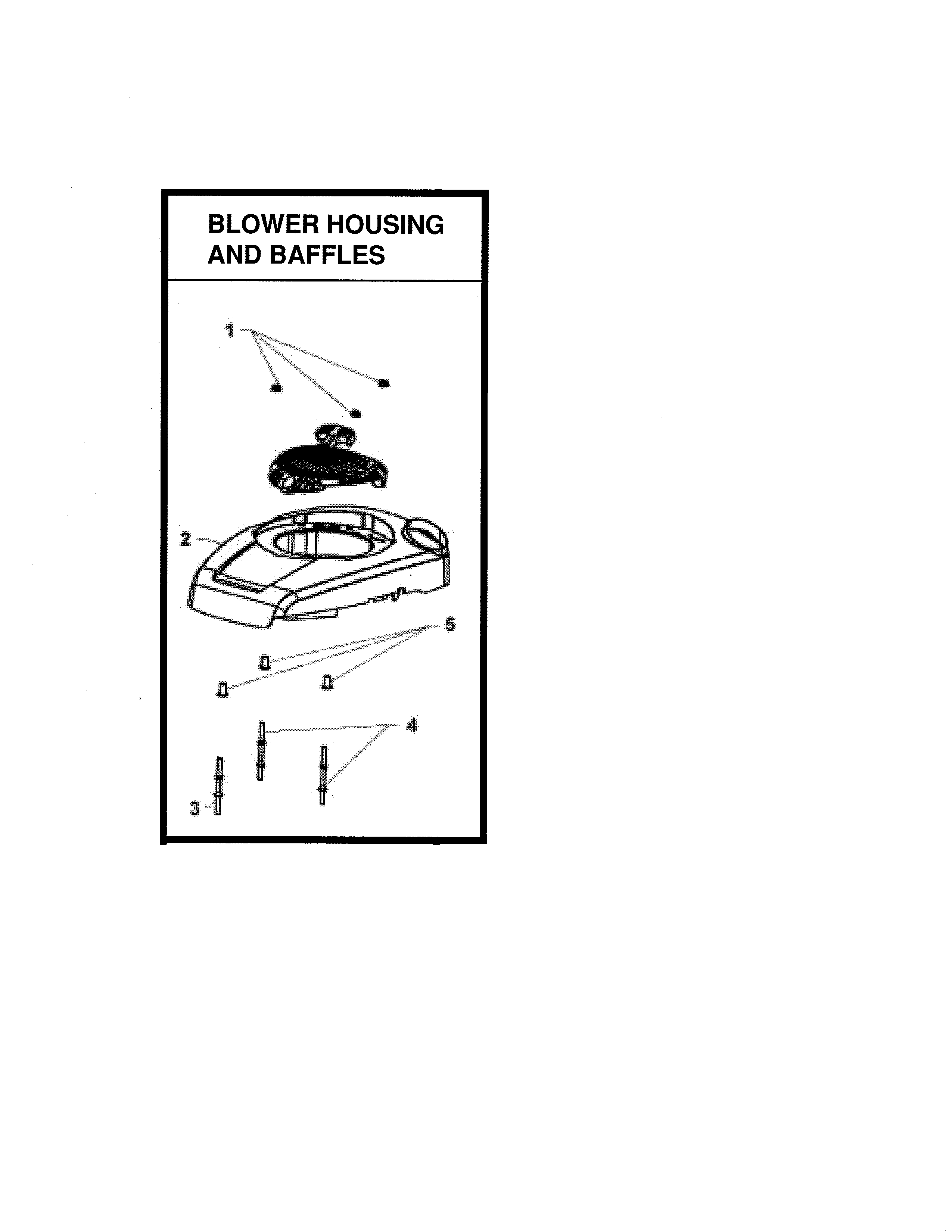 Blower housing/baffles