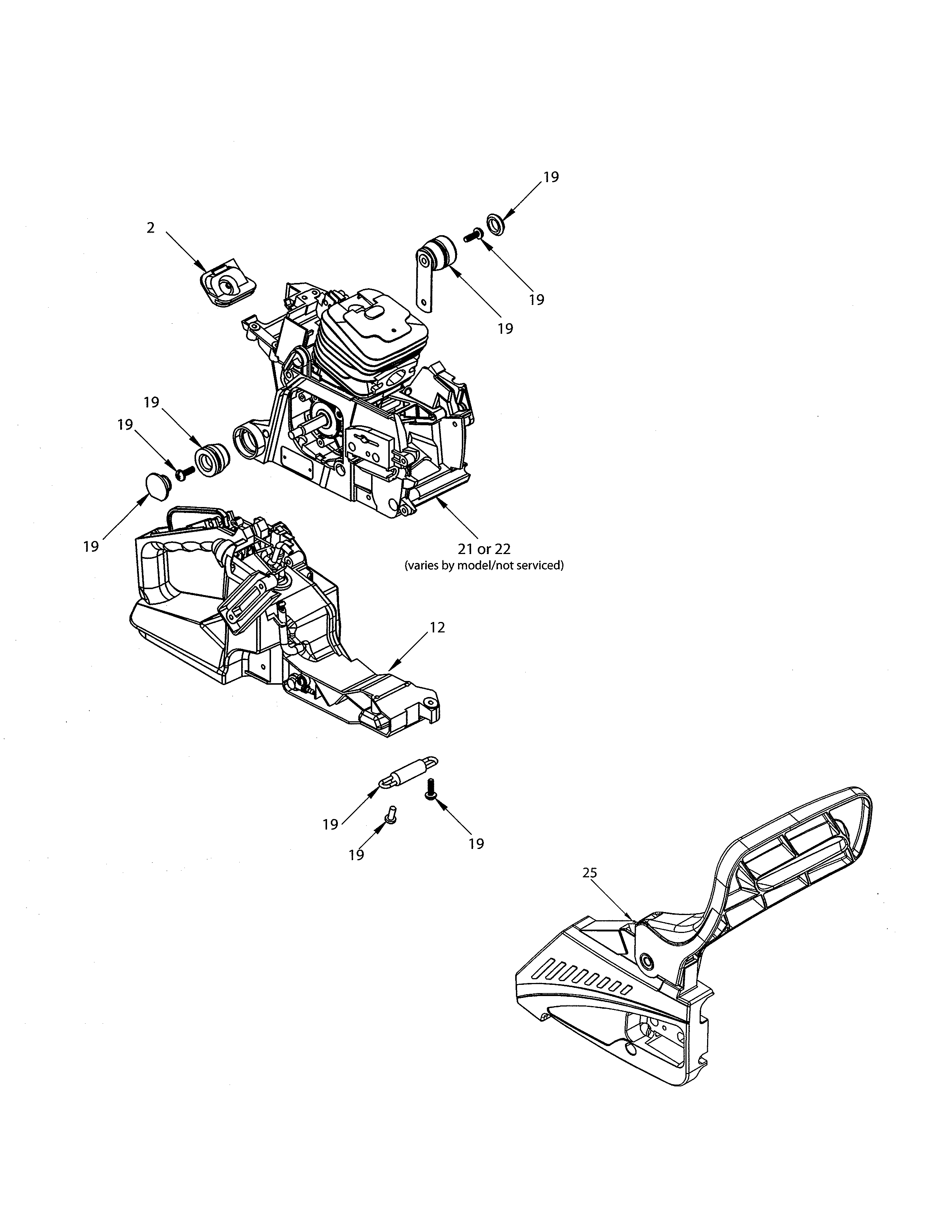 Short block/clutch cover