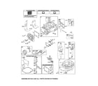 Briggs & Stratton 126M02-1014-F1 cylinder/crankshaft/sump diagram