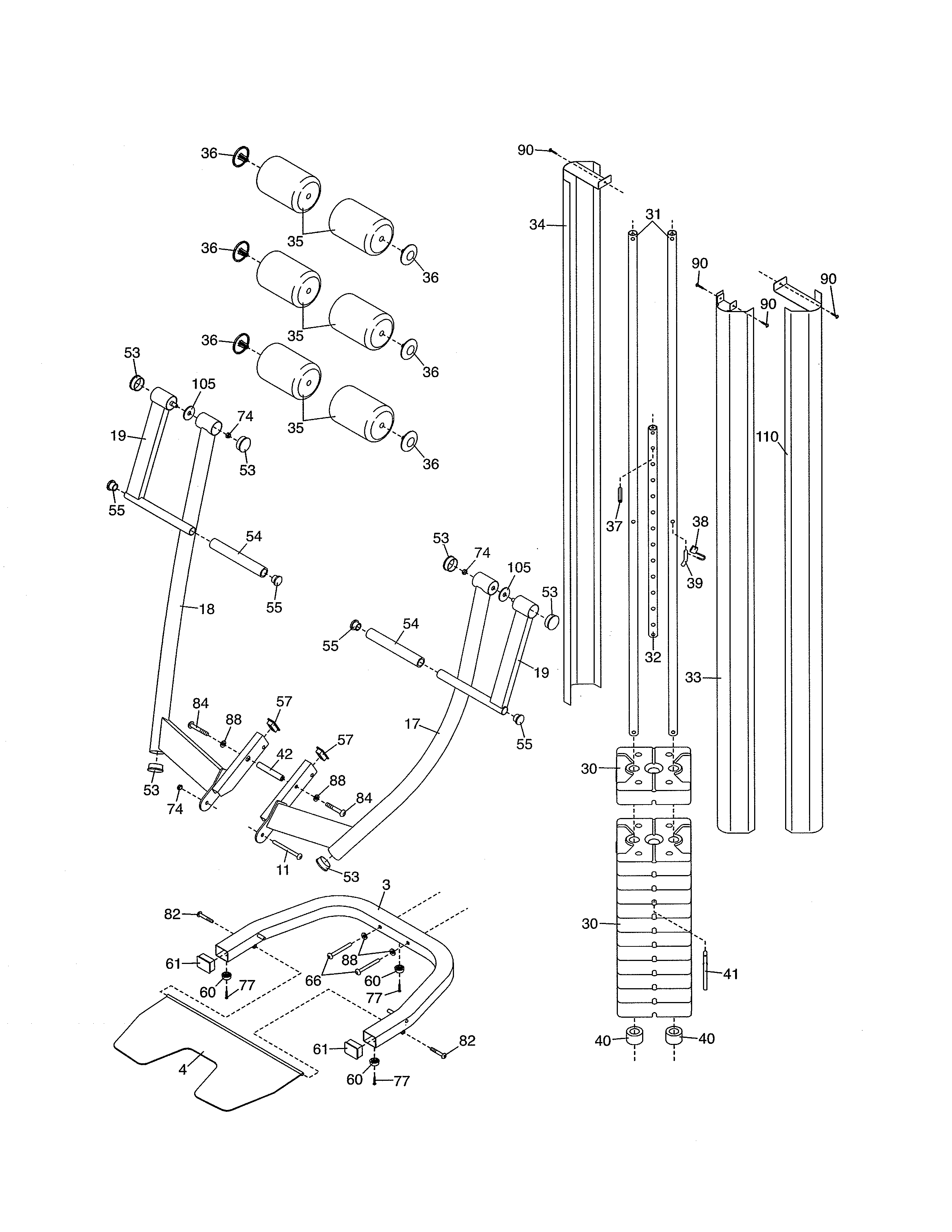 PRESS ARM/WEIGHTS