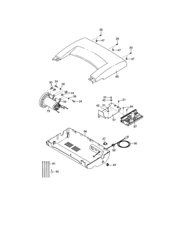 Drive motor/hood