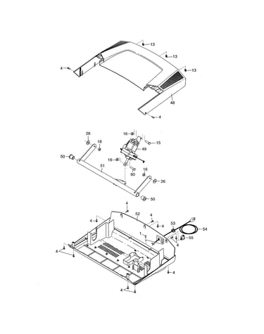 Incline motor/hood