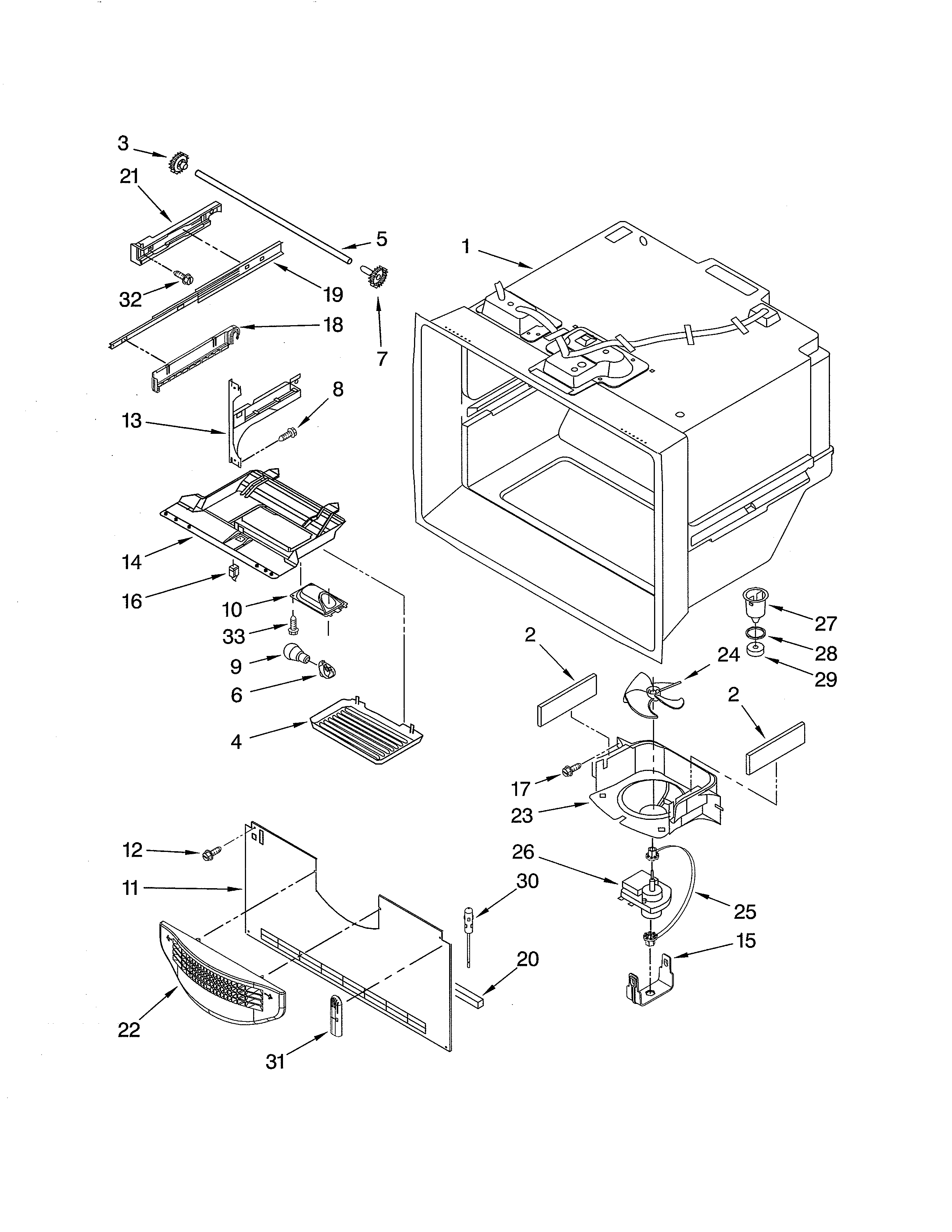 Freezer liner