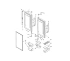 Kenmore Elite 59676583702 refrigerator door diagram