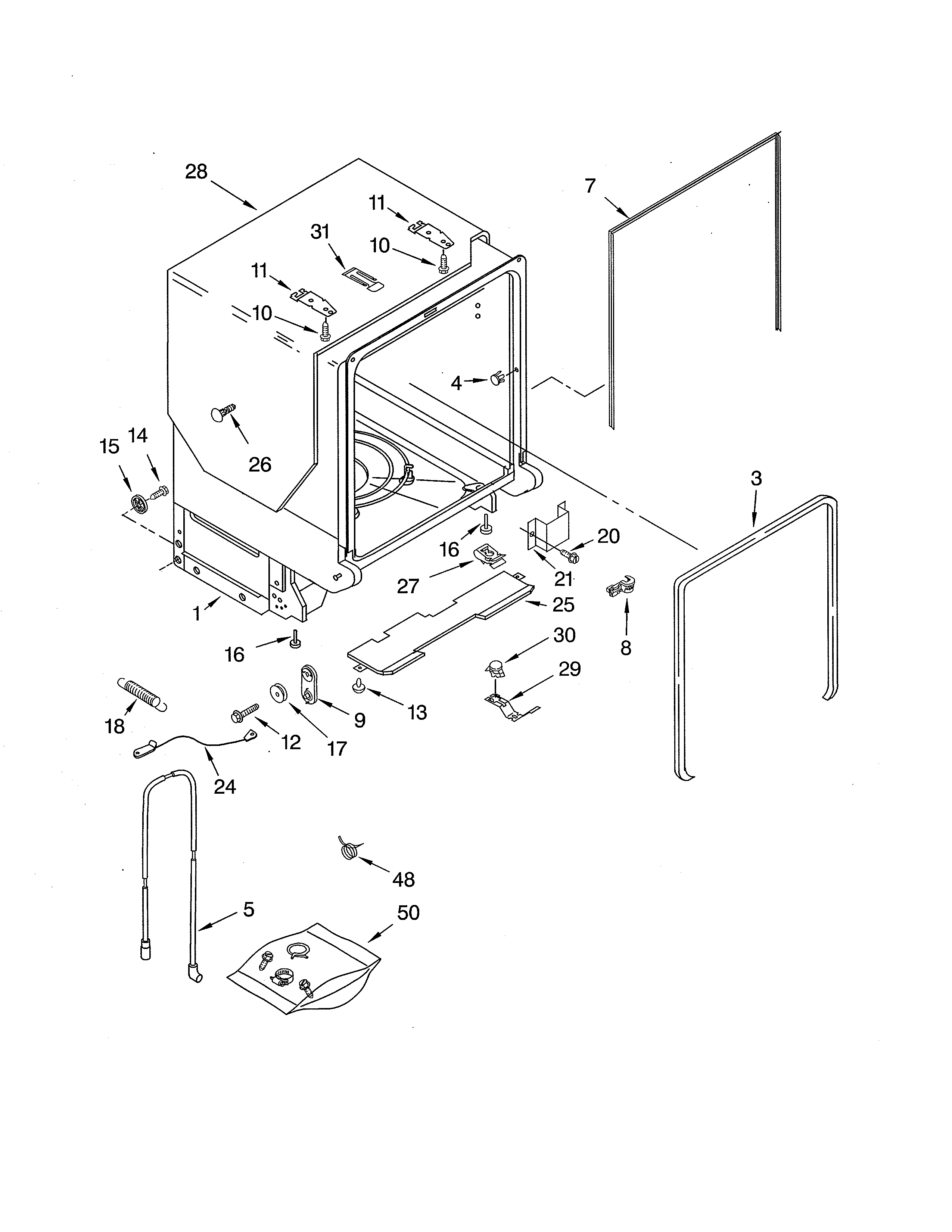 Tub & frame