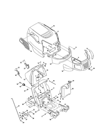 Bumper/hood/fuel tank