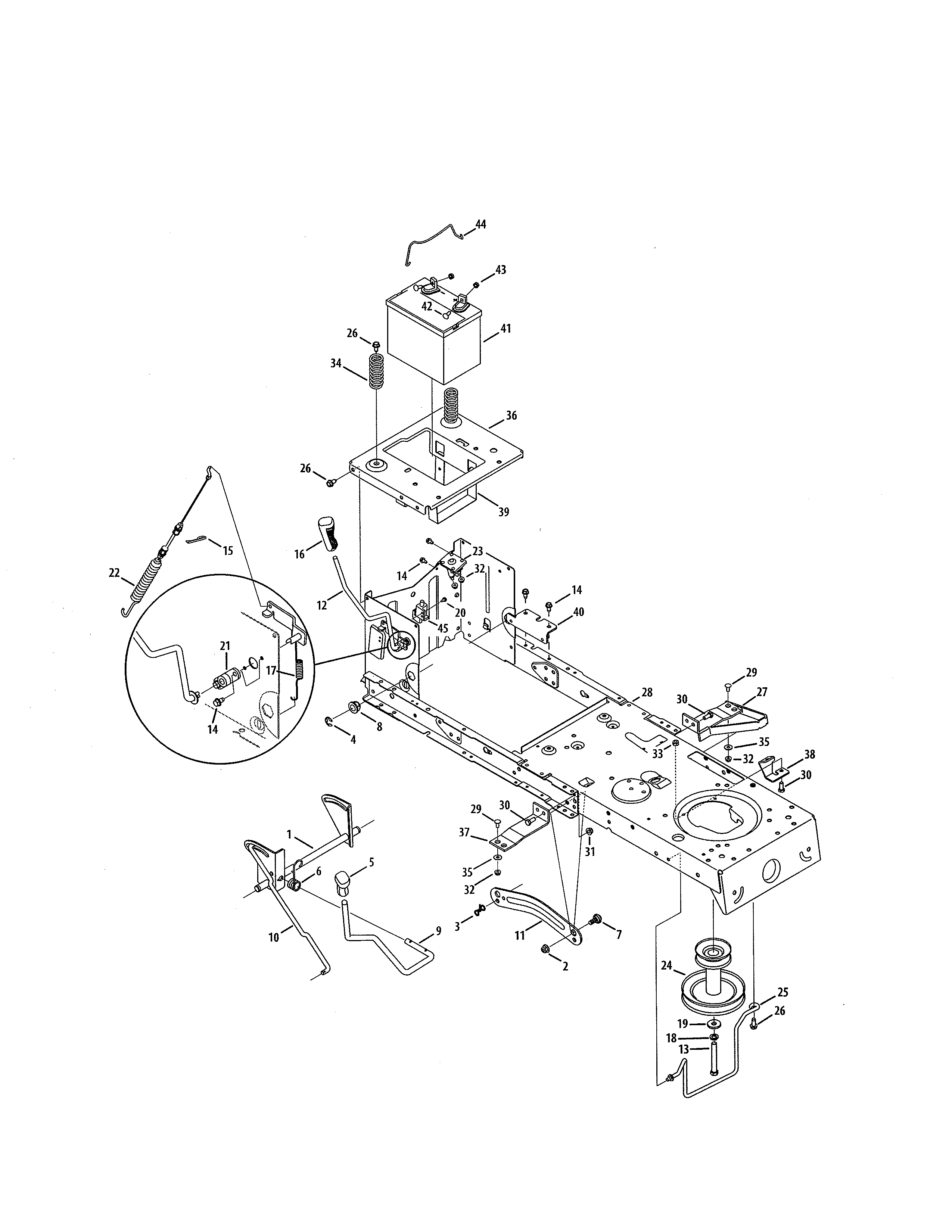 Battery/frame