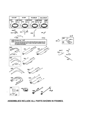 Wire harness/alternator