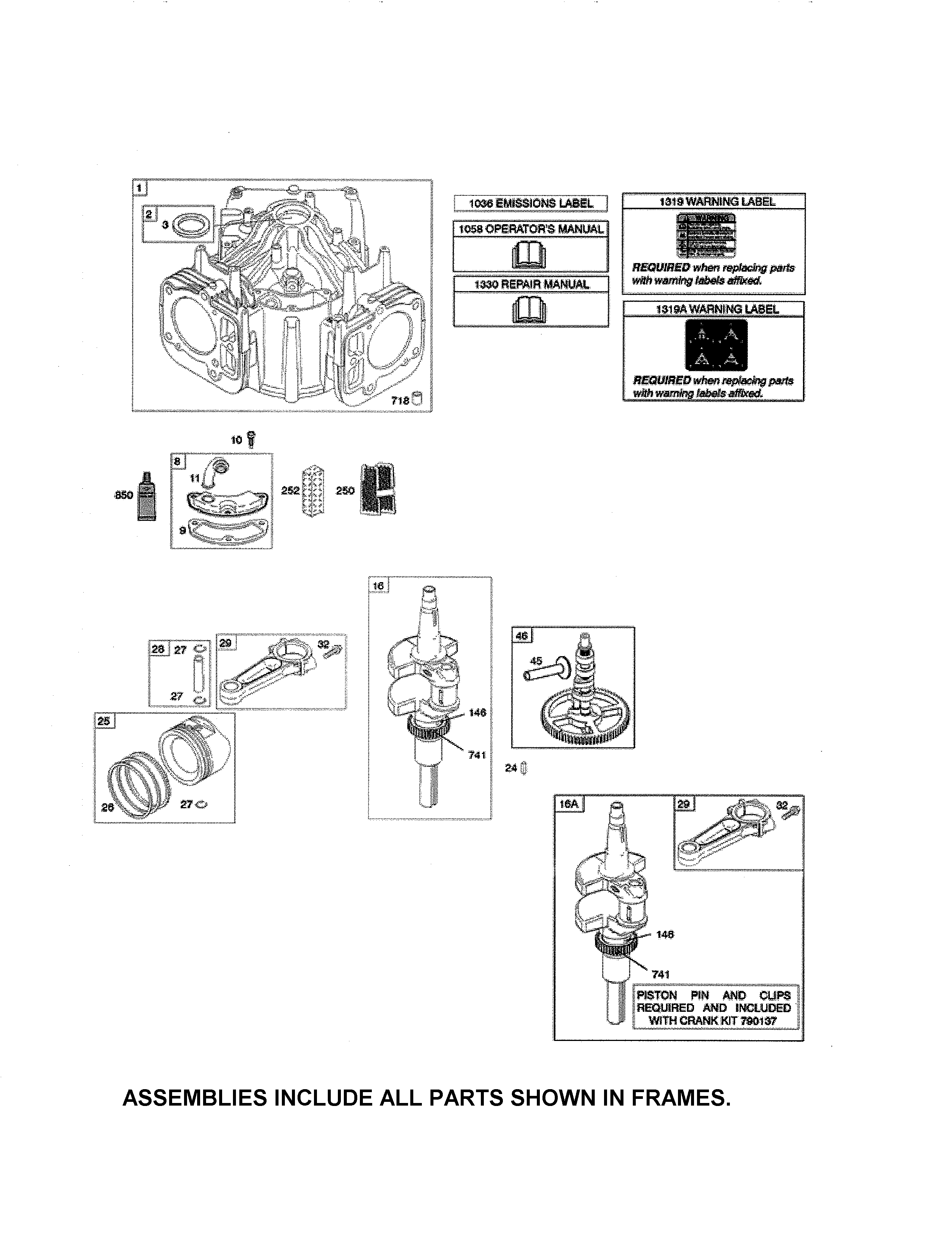 Cylinder/crankshaft