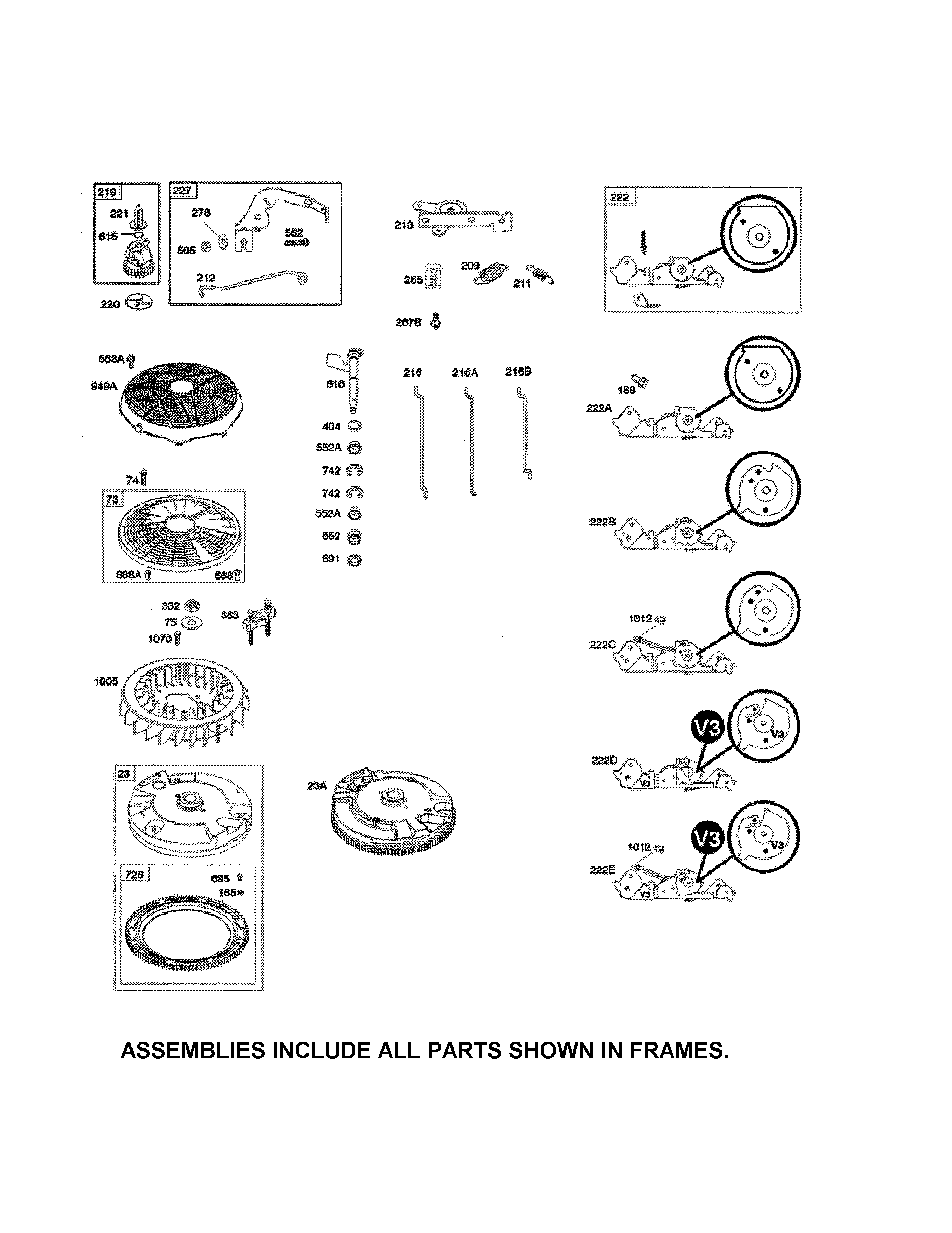 Flywheel/control bracket