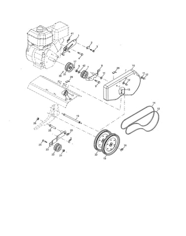 Belt guard/pulley