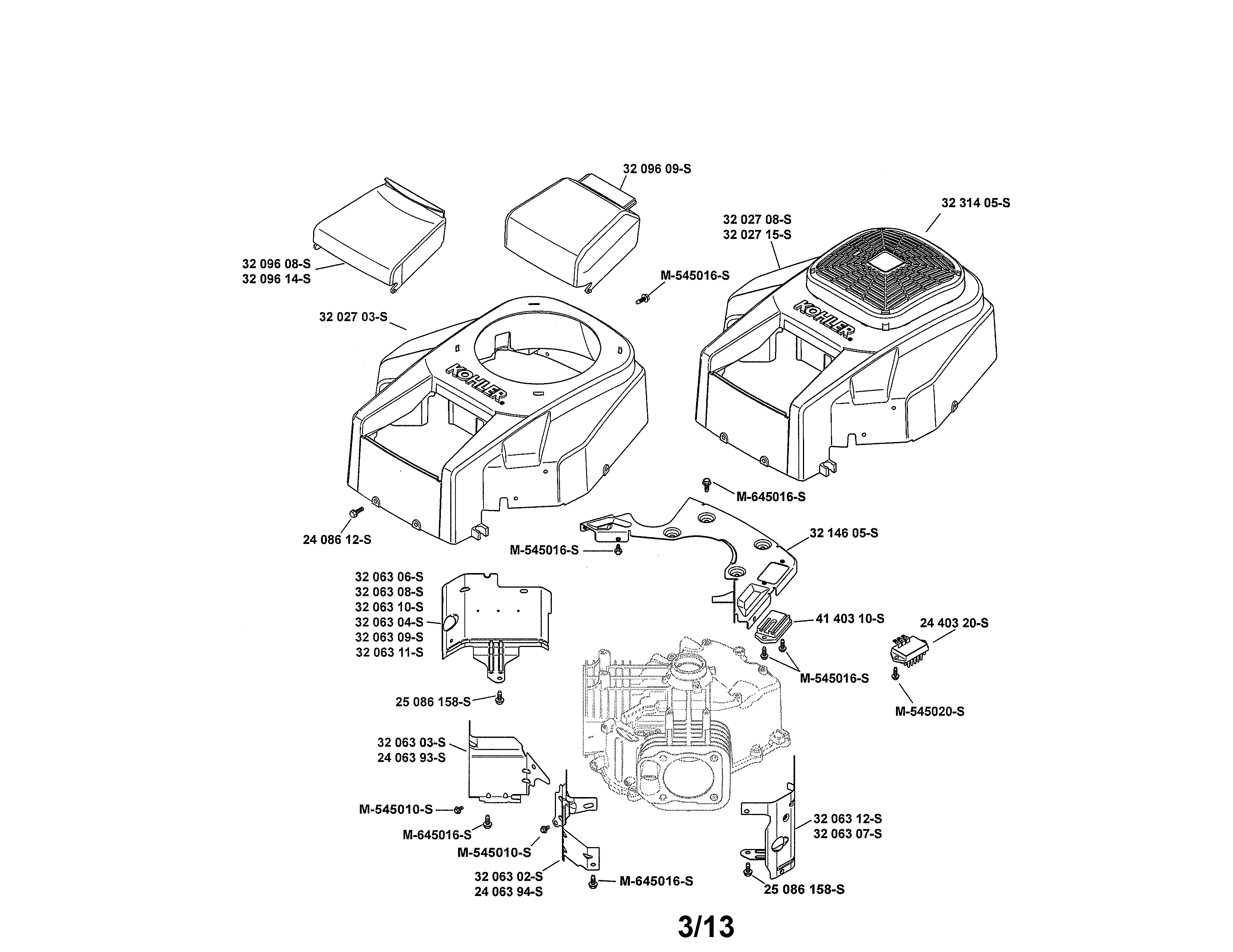 BLOWER HOUSING/BAFFLES