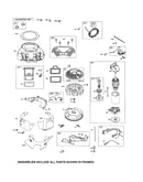 Motor-starter/blower housing/flywheel