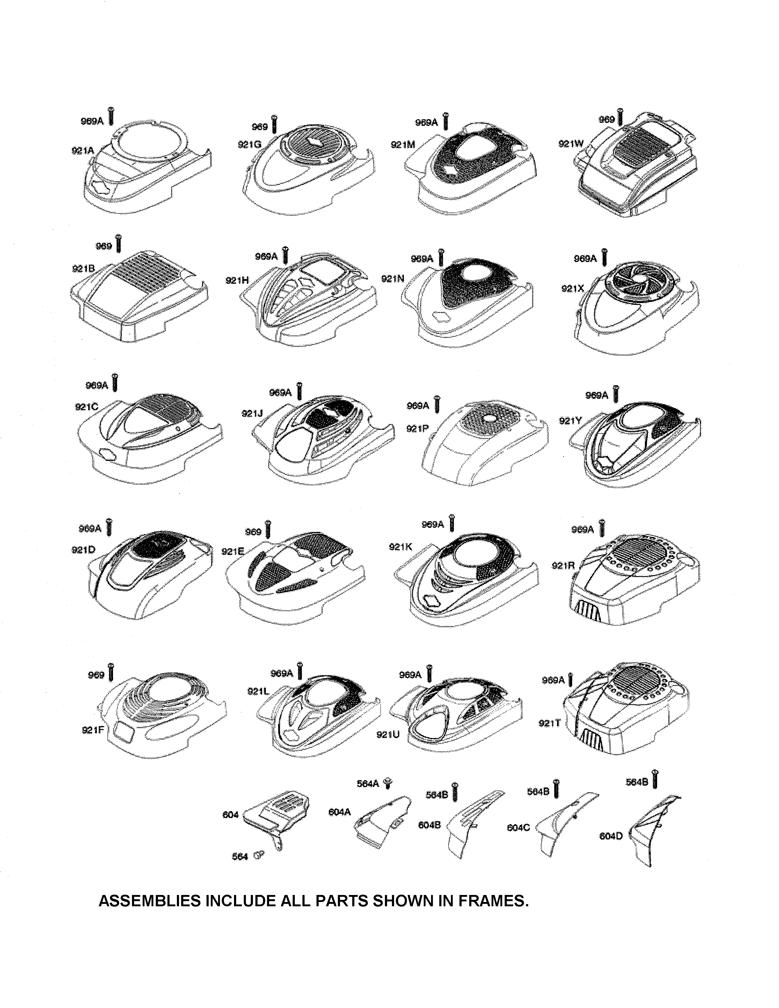 BLOWER HOUSING/SHROUDS