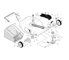 Craftsman 917376407 drive control/gear case/wheels diagram