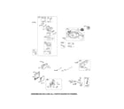 Briggs & Stratton 126T02-1225-EX carburetor/muffler diagram