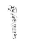 Engine-starter/pawl catcher/clutch