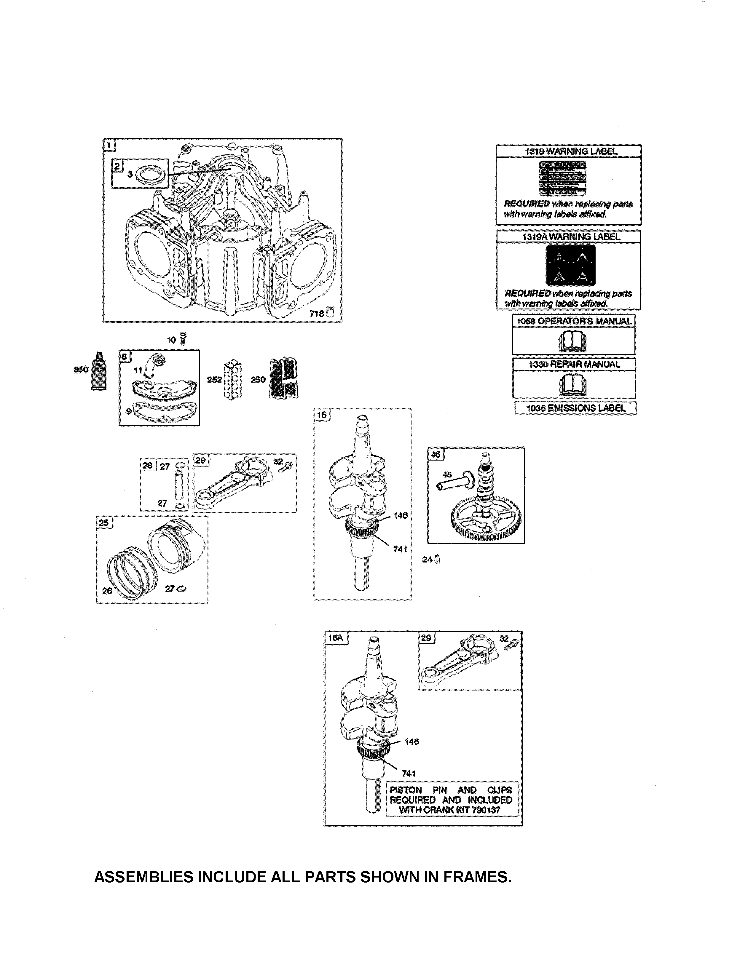 Cylinder/crankshaft