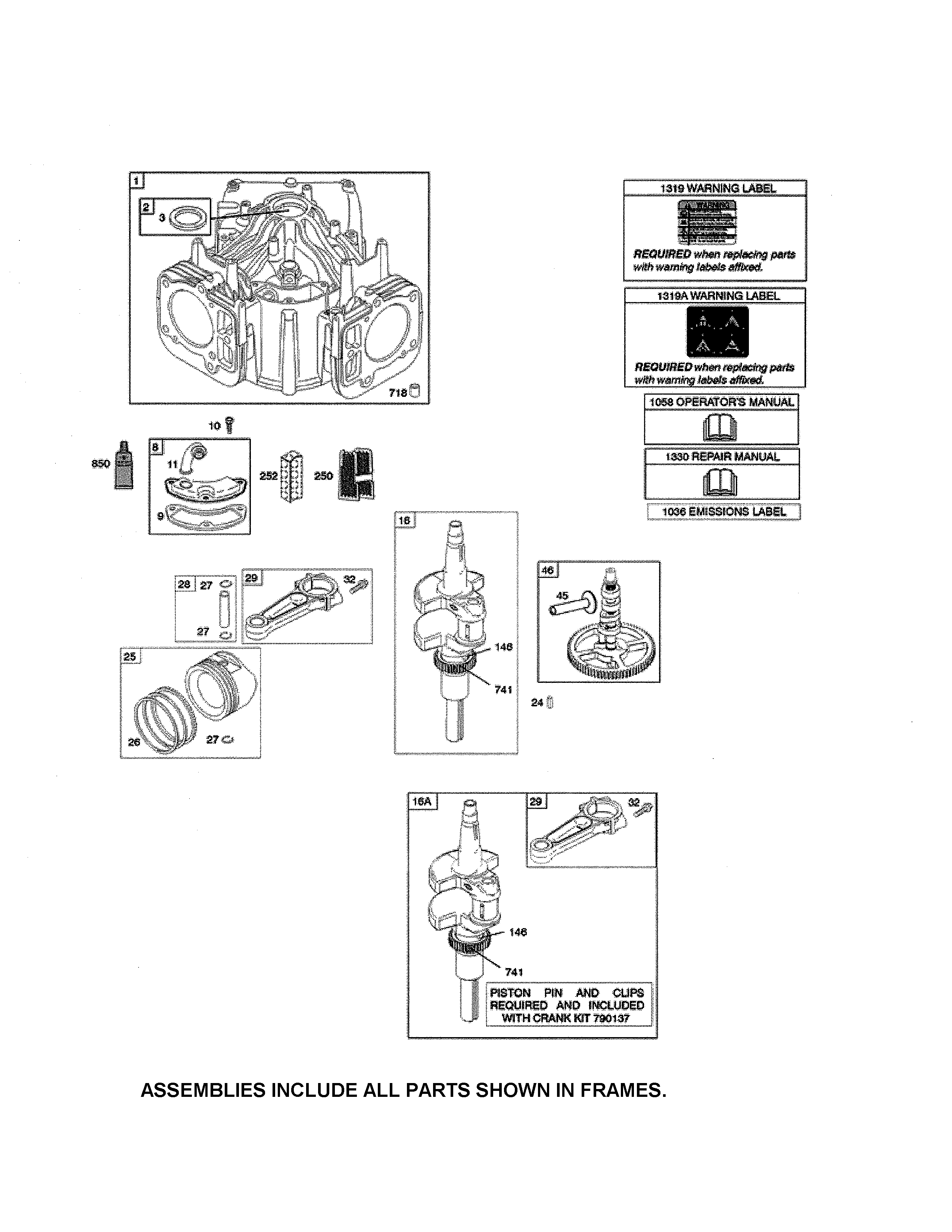 Cylinder/crankshaft