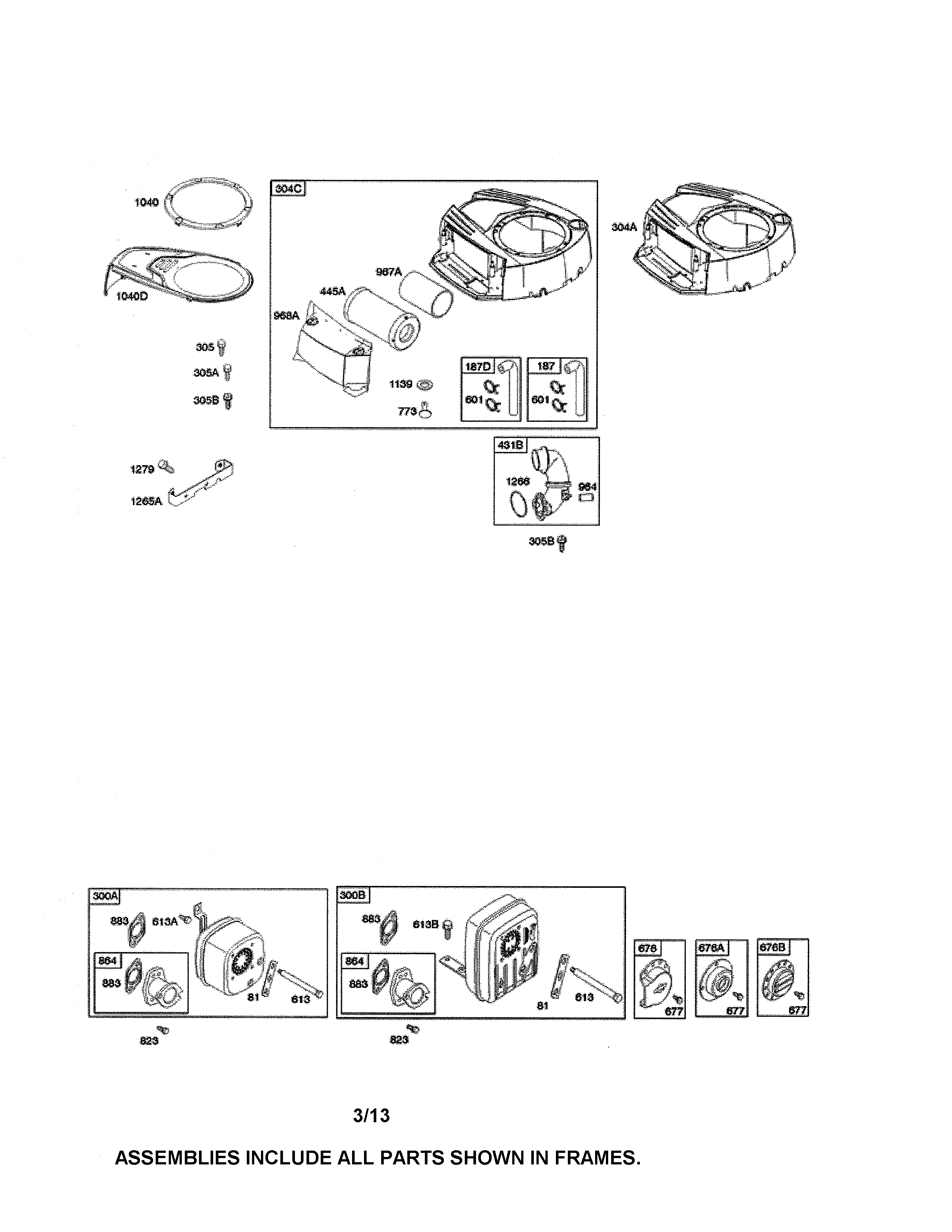 Blower housing/air cleaner
