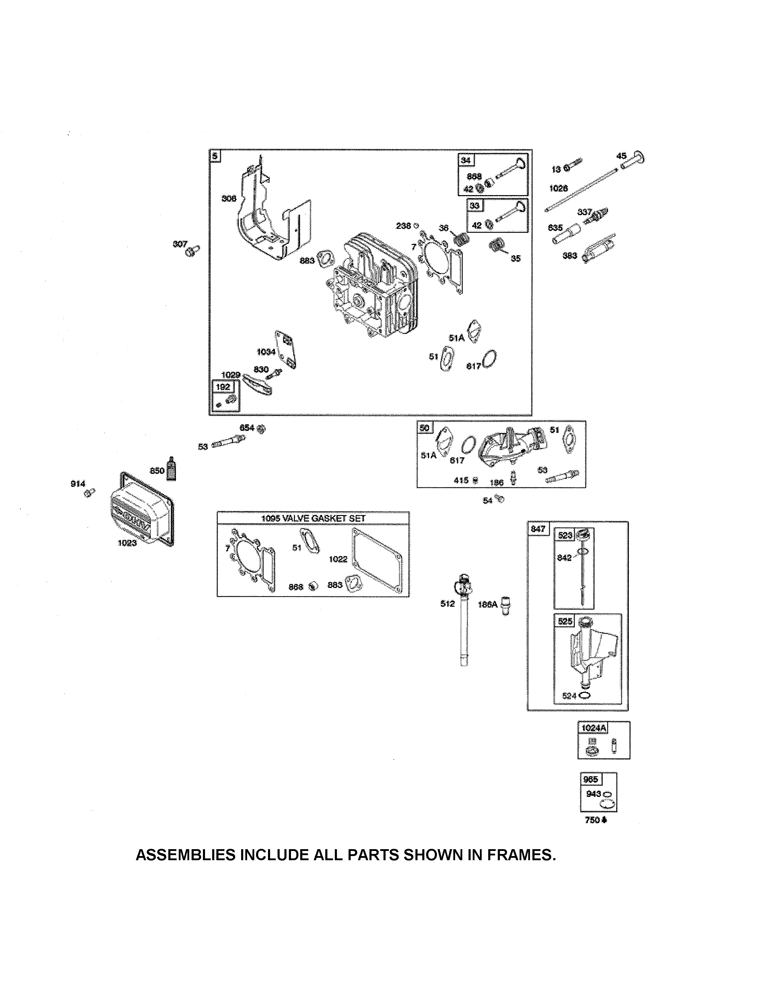 Head cylinder/gasket set
