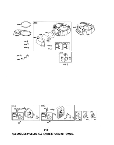 Air cleaner/blower housing