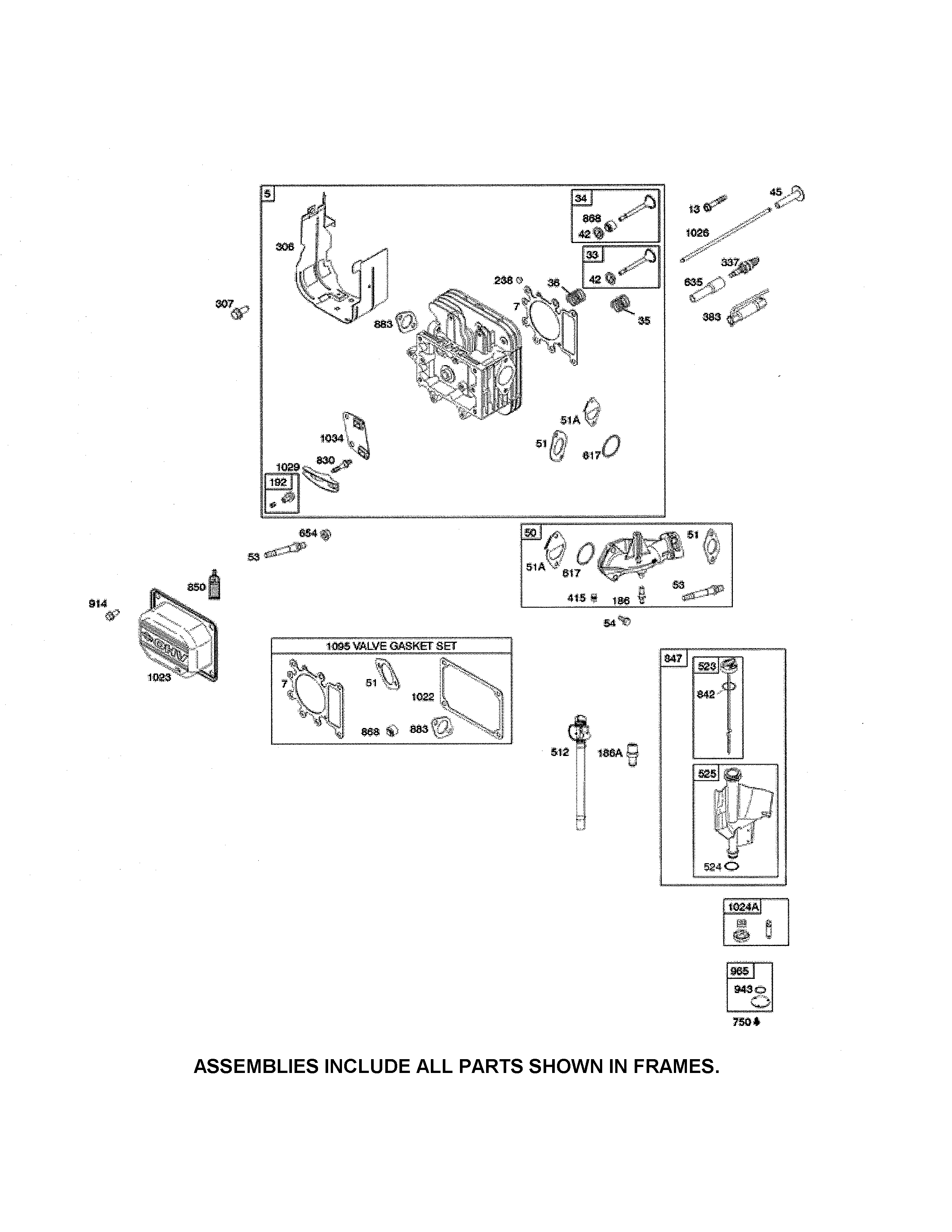 Cylinder head/dipstick