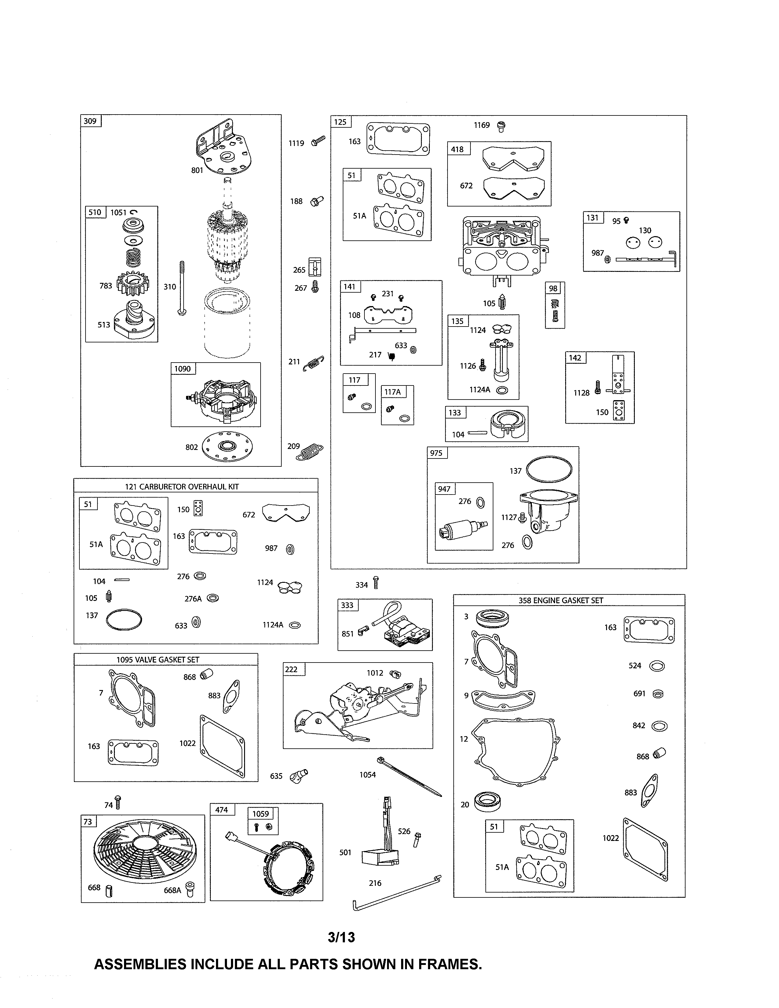 Motor starter/carburetor