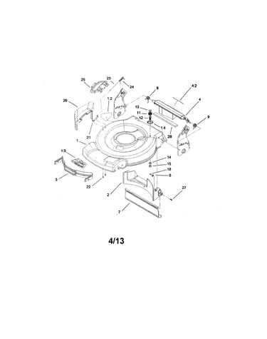 Deck/side chute/rear door