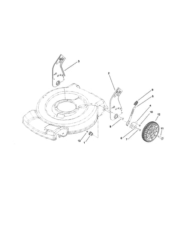 Rear axle & wheel