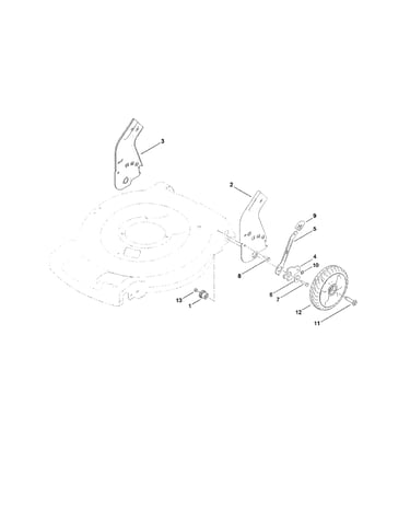Rear wheel/height-of-cut