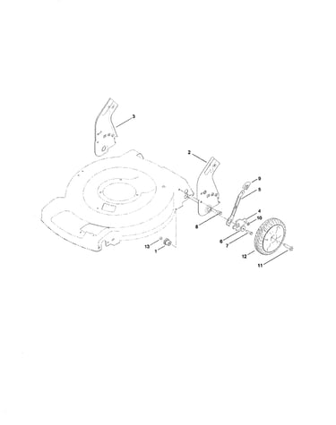 Rear wheel/height-of-cut