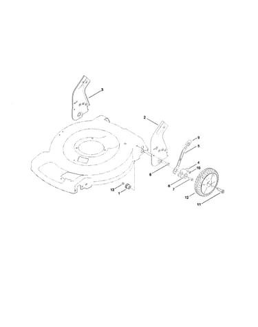 Rear wheel/height-of-cut