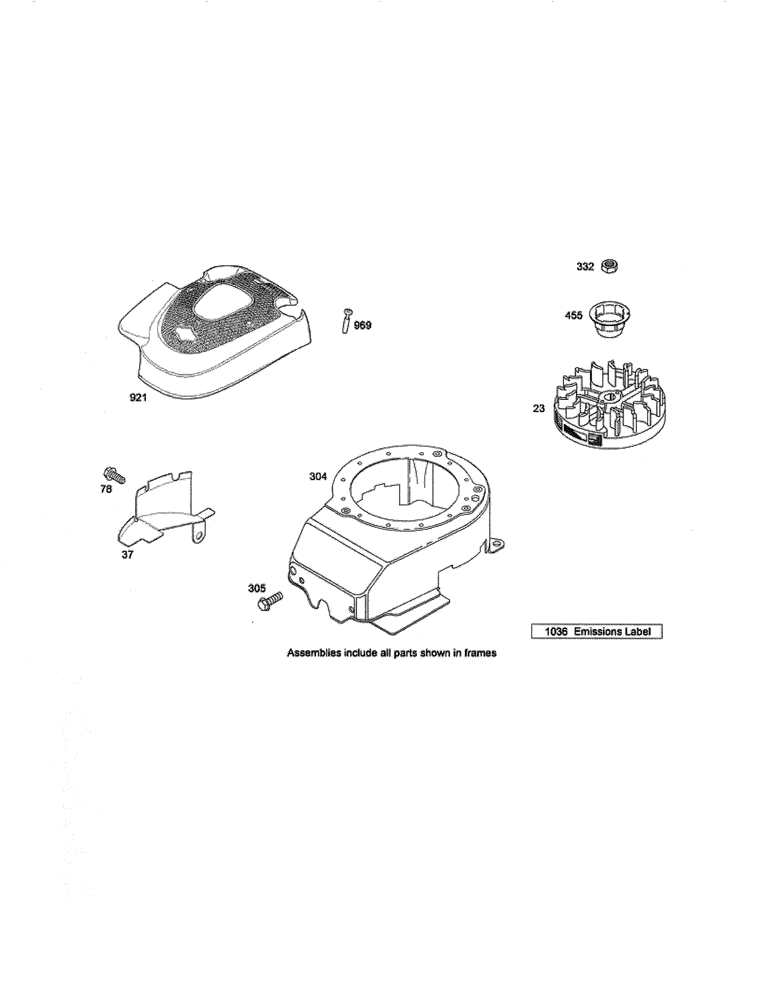 BLOWER HOUSING/FLYWHEEL