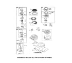 Toro 20330C (310000001-310999999) rewind & motor starters diagram