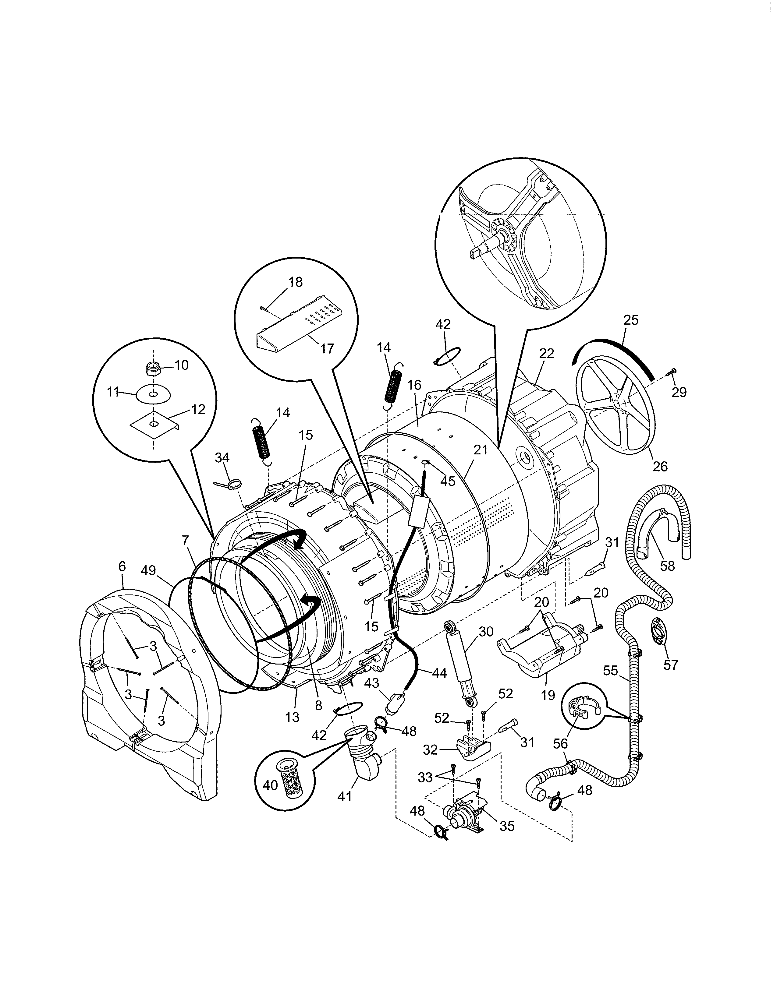 Motor/tub