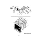 GE JKP62GK3 wiring material/lower oven door diagram