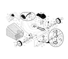 Husqvarna 917375361 drive control/gear case/wheels diagram