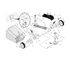 Craftsman 917376537 drive control/gear case/wheels diagram