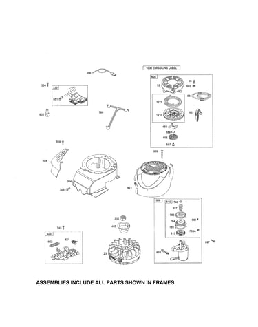 Rewind & motor starters/flywheel