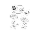 Snapper 7800419 engine/blade/front cover diagram